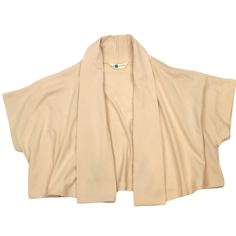 Bolero "Chloé" aus GOTS-zertifizierter Bio-Baumwolle - curry