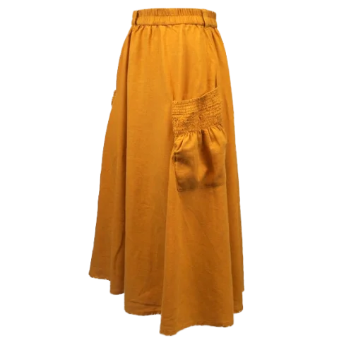 Leinenrock "Amelie" mit LENZING™ ECOVERO™ Viscose - mintgrün / m/l