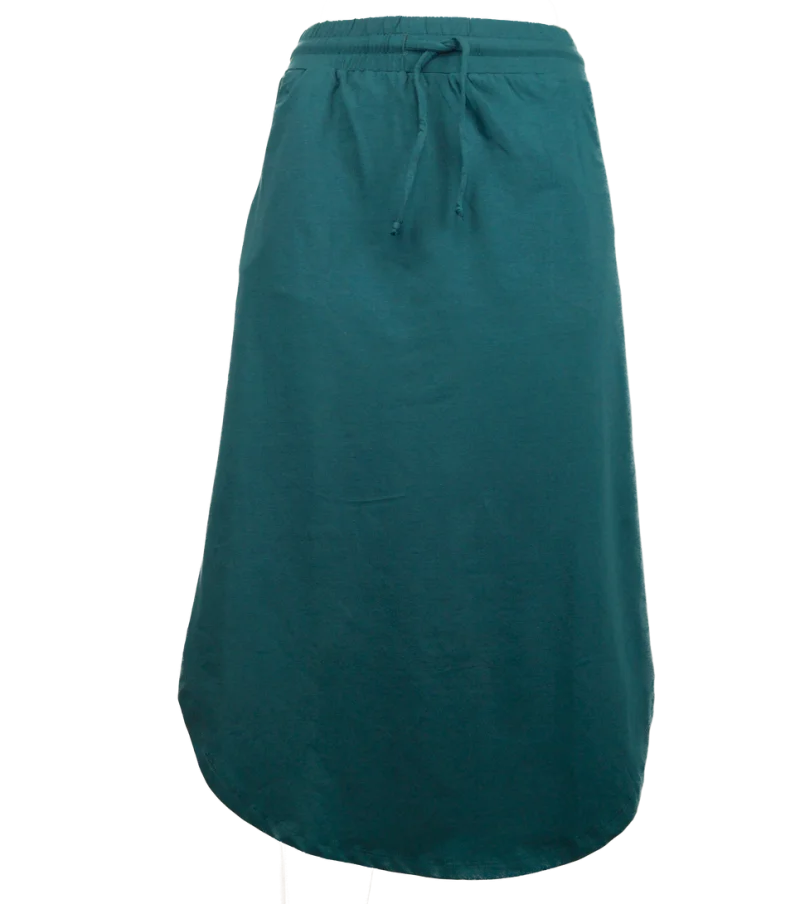Midirock "Urban" aus GOTS-zertifizierter Bio-Baumwolle - olive / large