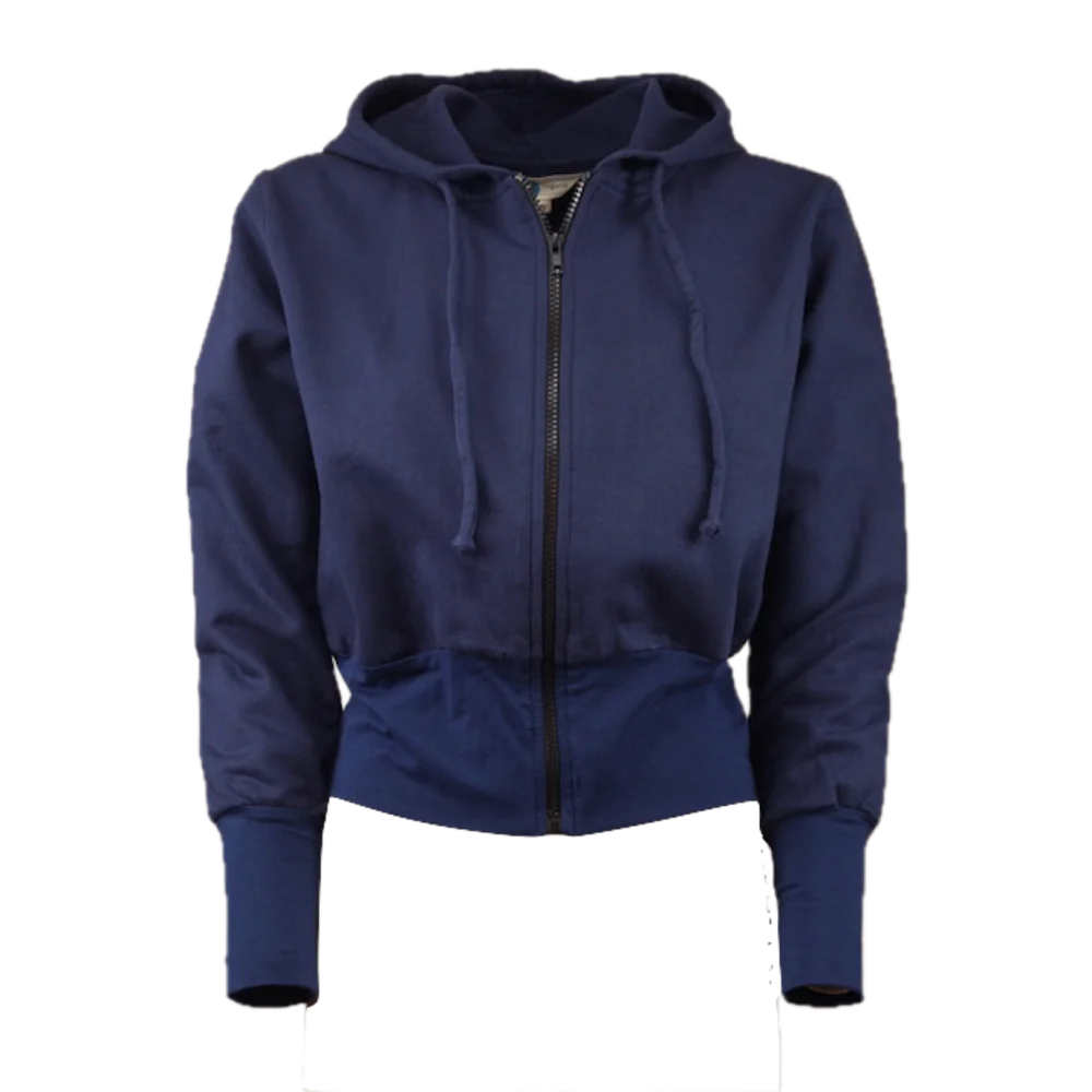 Baumwoll-Hoodie aus GOTS zertifizierter Biobaumwolle - dunkelblau / medium