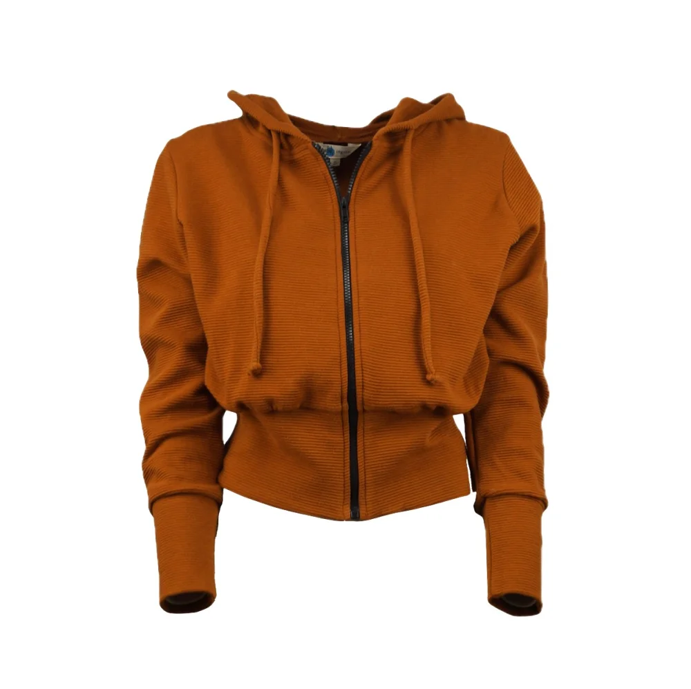 Cord Hoodie aus GOTS-zertifizierter Bio-Baumwolle - curry / large