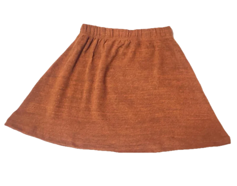 Kuschelweicher Baumwollrock "Cosy Day" - rost / m/l