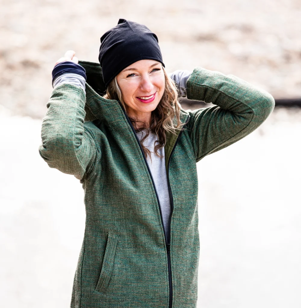 Robuste Jacke aus gewebter Baumwolle - orange / large