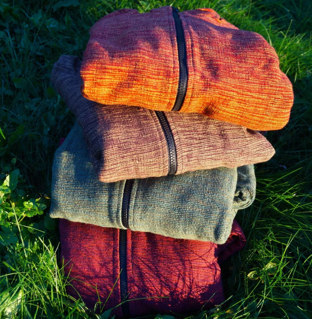 Robuste Jacke aus gewebter Baumwolle - orange / large