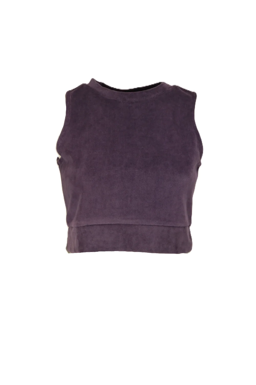Pullunder "Anouschka" aus weichem Nicki Samt - blau / small