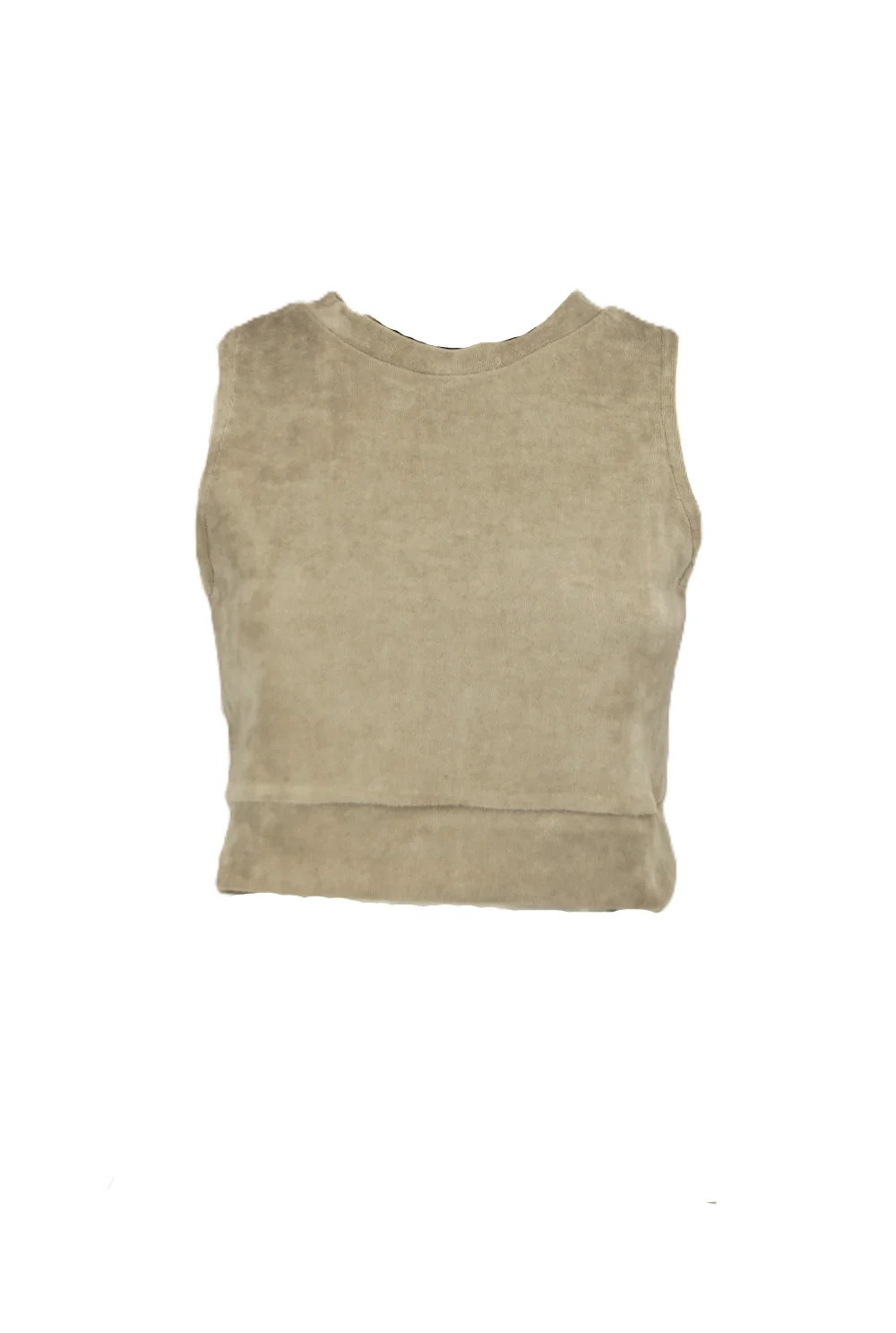 Pullunder "Anouschka" aus weichem Nicki Samt - blau / small