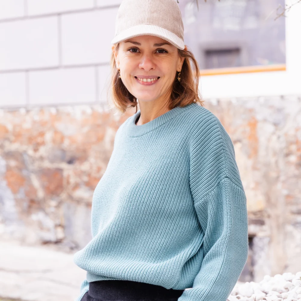 Strickpullover "Palo Alto" aus GOTS-zertifizierter Bio-Baumwolle - altrosa / medium