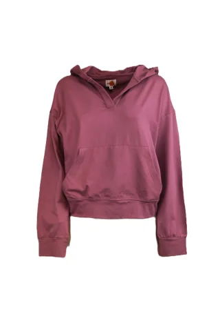 Baumwollhoodie "Lara" - rose / m/l