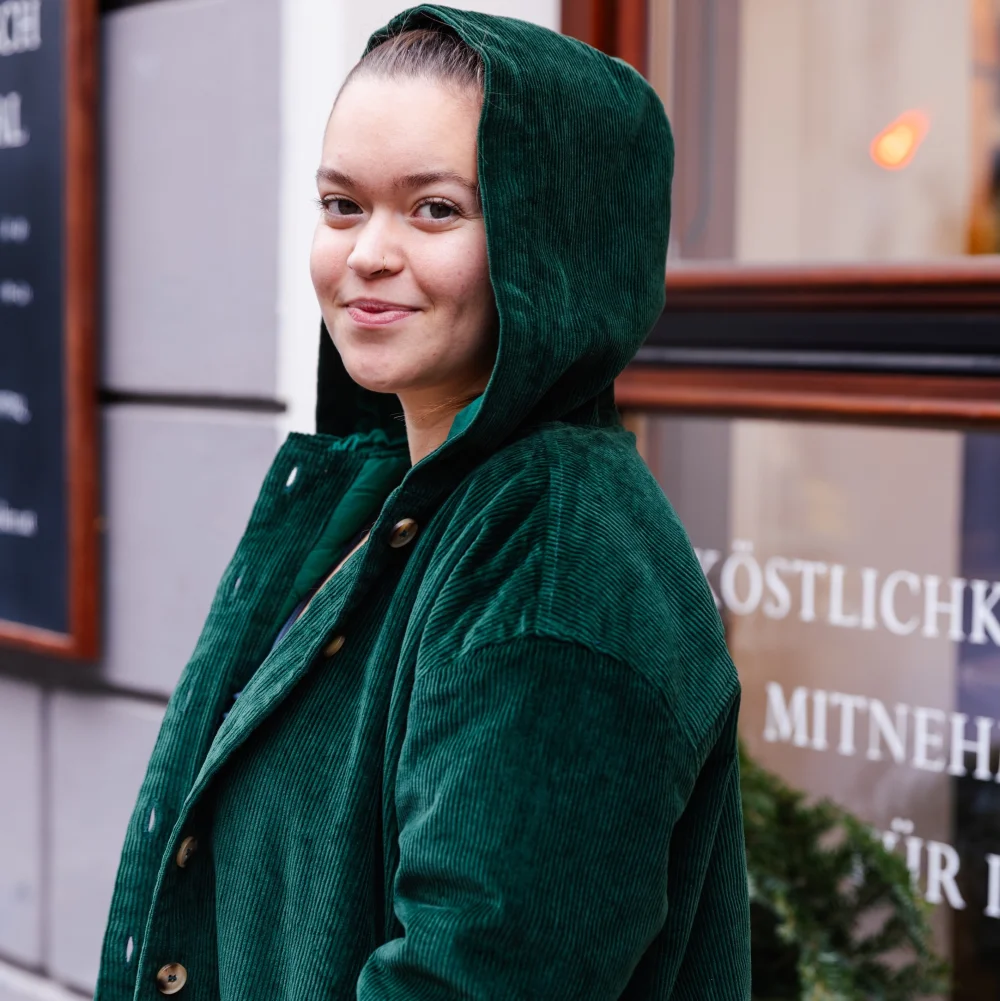 Cordjacke "Kopenhagen" aus Baumwolle - rose / small