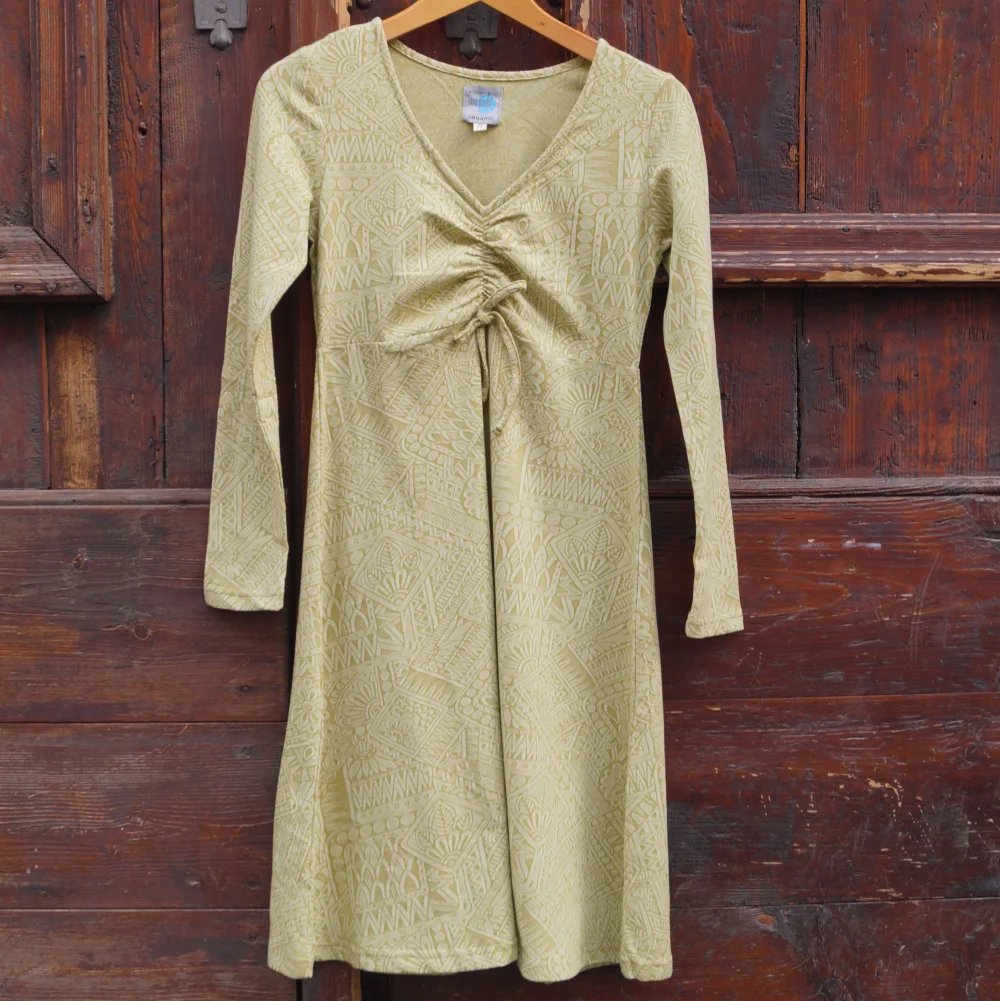 Kleid "Tracy" aus GOTS-zertifizierter Bio-Baumwolle - lime / small