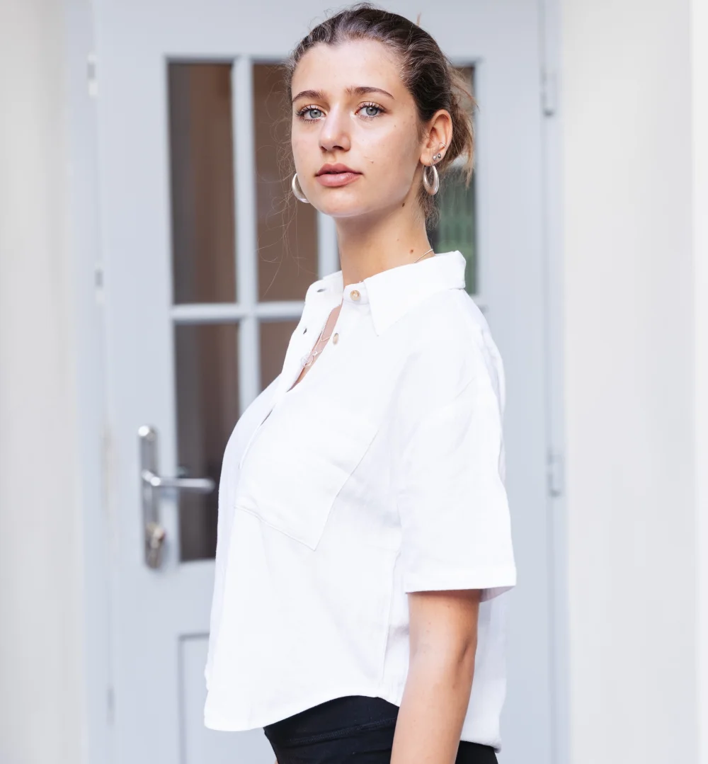 luftige Leinenbluse "Klara" aus Leinen und FSC-zertifizierter Viscose