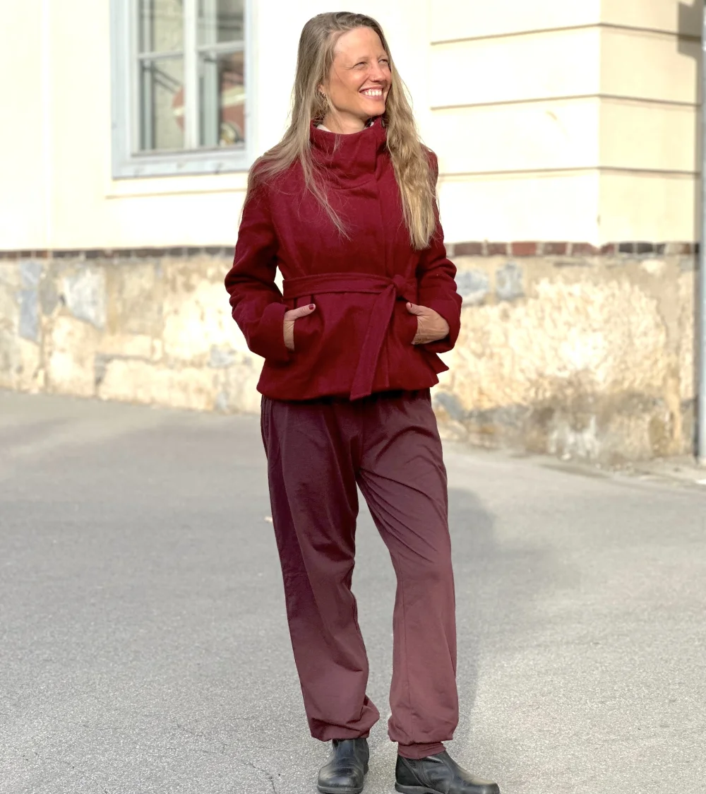 Lodenjacke "Bergen" mit Bindegürtel