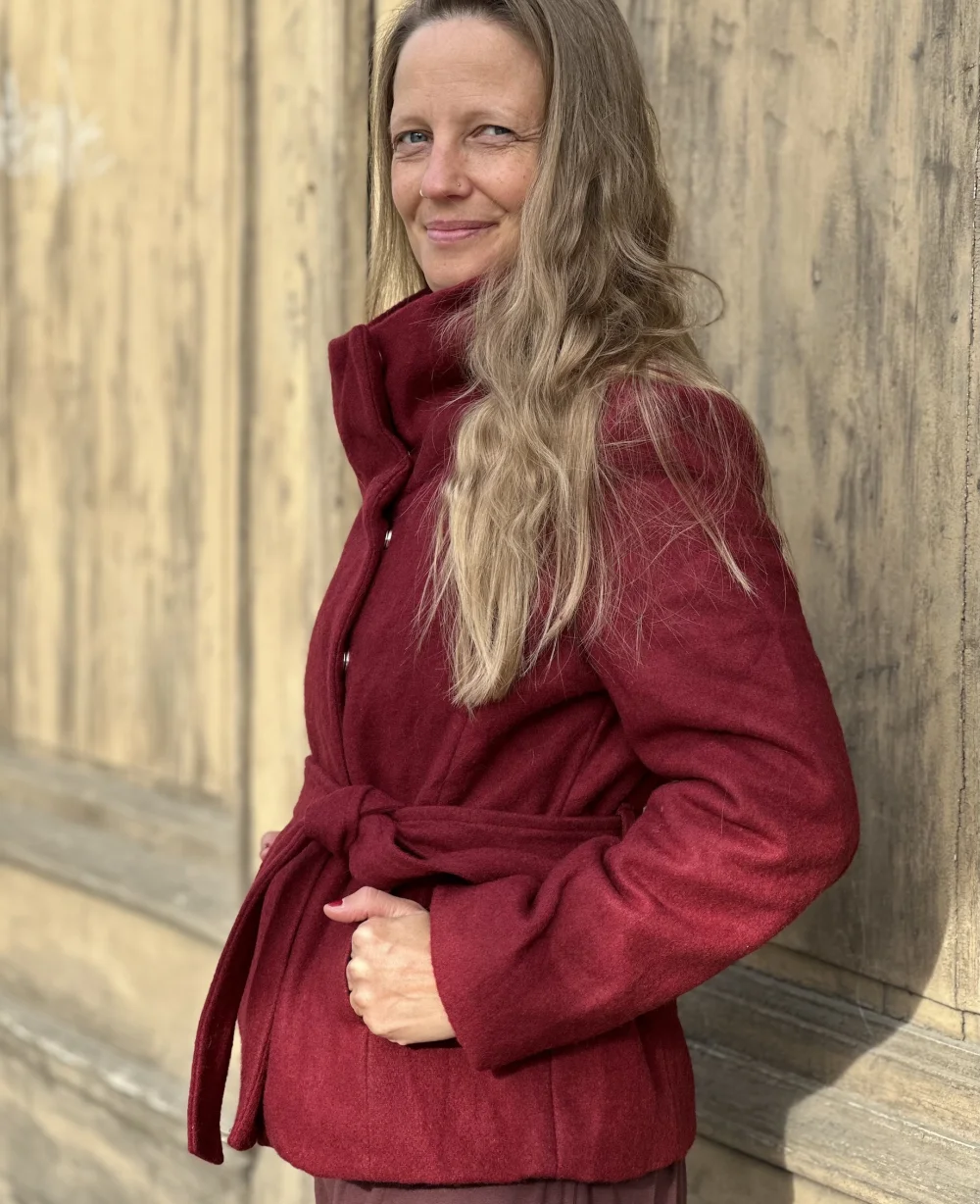 Lodenjacke "Bergen" mit Bindegürtel