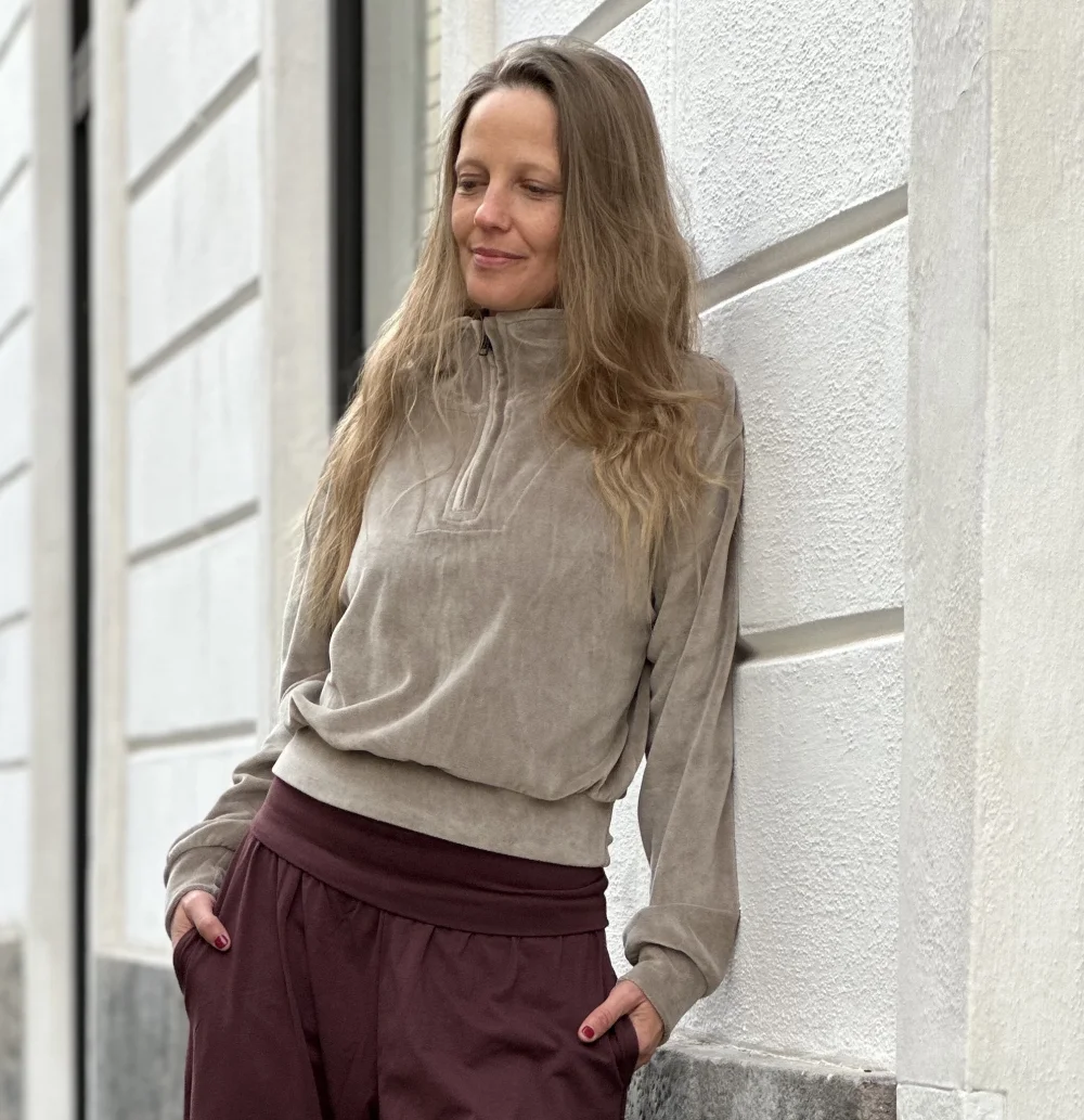 Crop Pullover "Cozy 70's"